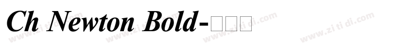 Ch Newton Bold字体转换